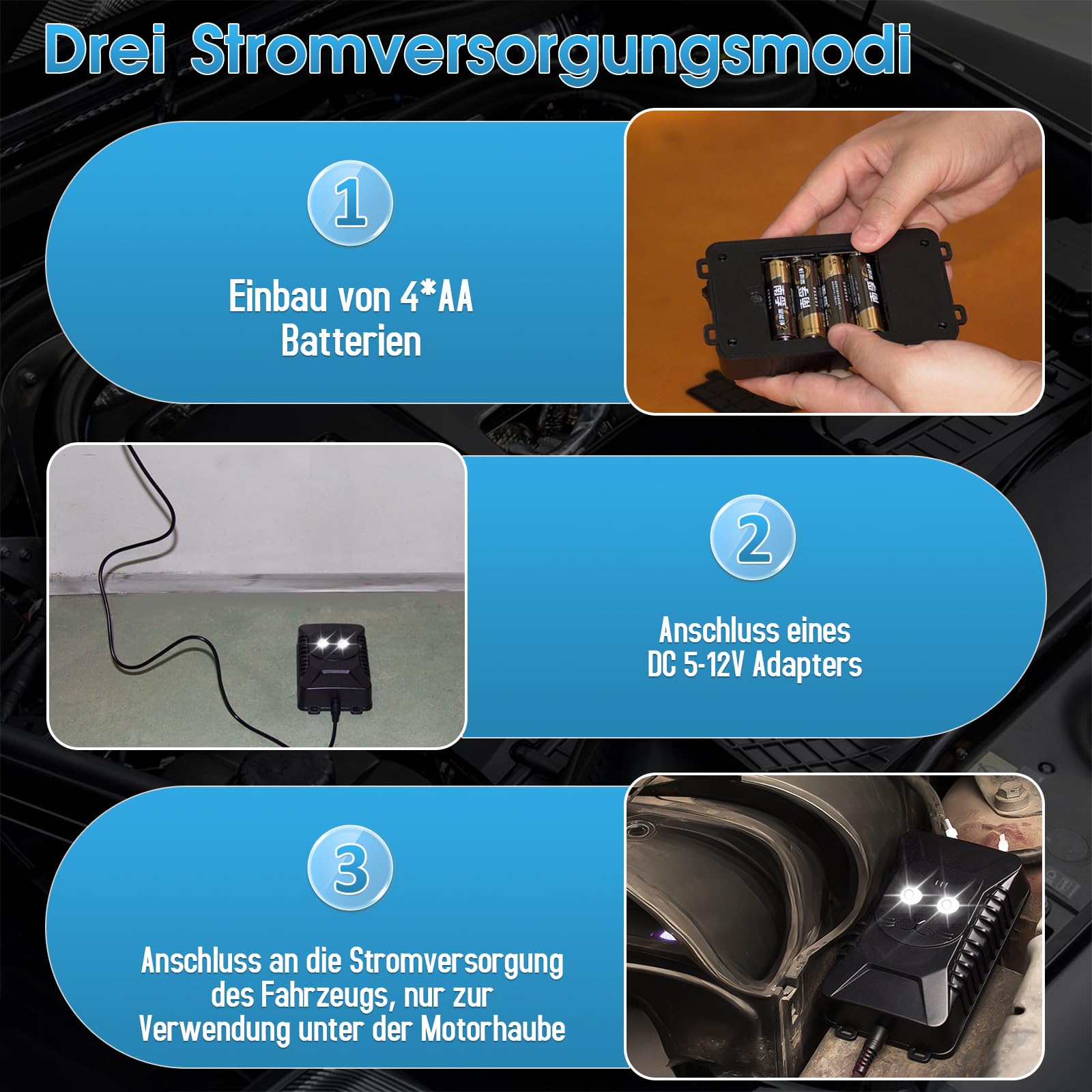 Ultrasuoni per Topi, 12v Repellente Martore Auto con Flash, per Auto, con Flash, Repellente Anti-Martore per Auto, Garage, Fienile, Magazzino, Anti Faine, Donnole, Roditori