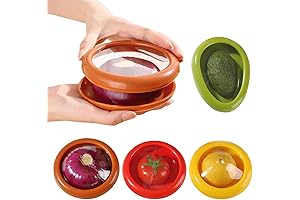 Film Closure Box Set of Four Avocado Storage Containers