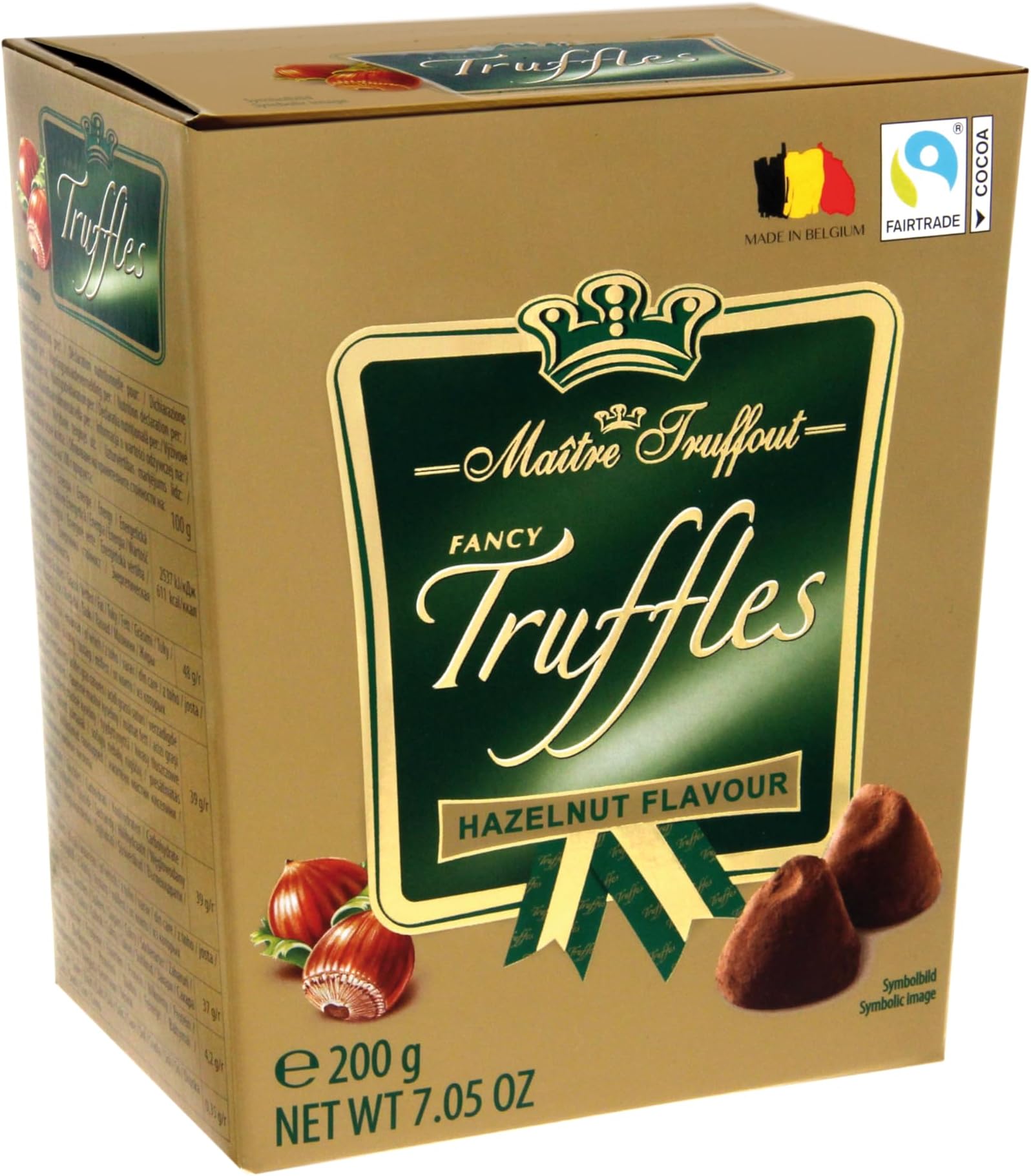 Gunz Maître Truffout Hazelnut Fancy Gold Truffles, 200 g