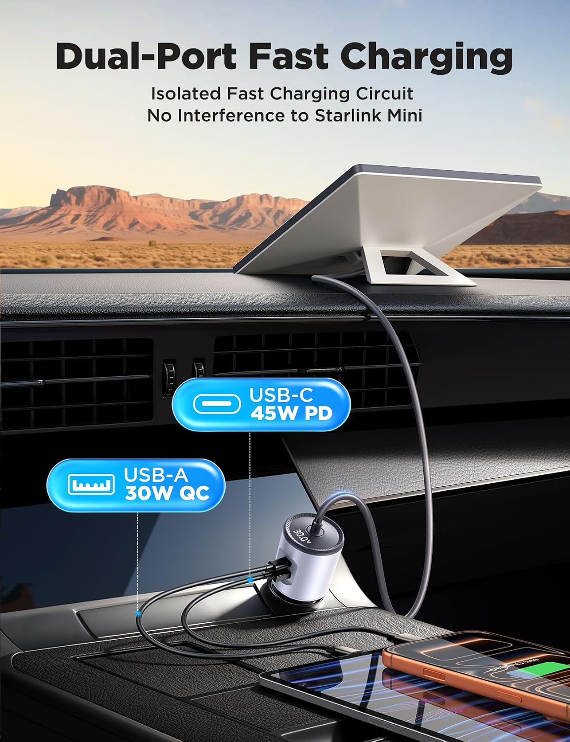 JOYROOM Starlink Mini Car Adapter, 12V-24V to 30V DC Step-Up Converter image 5