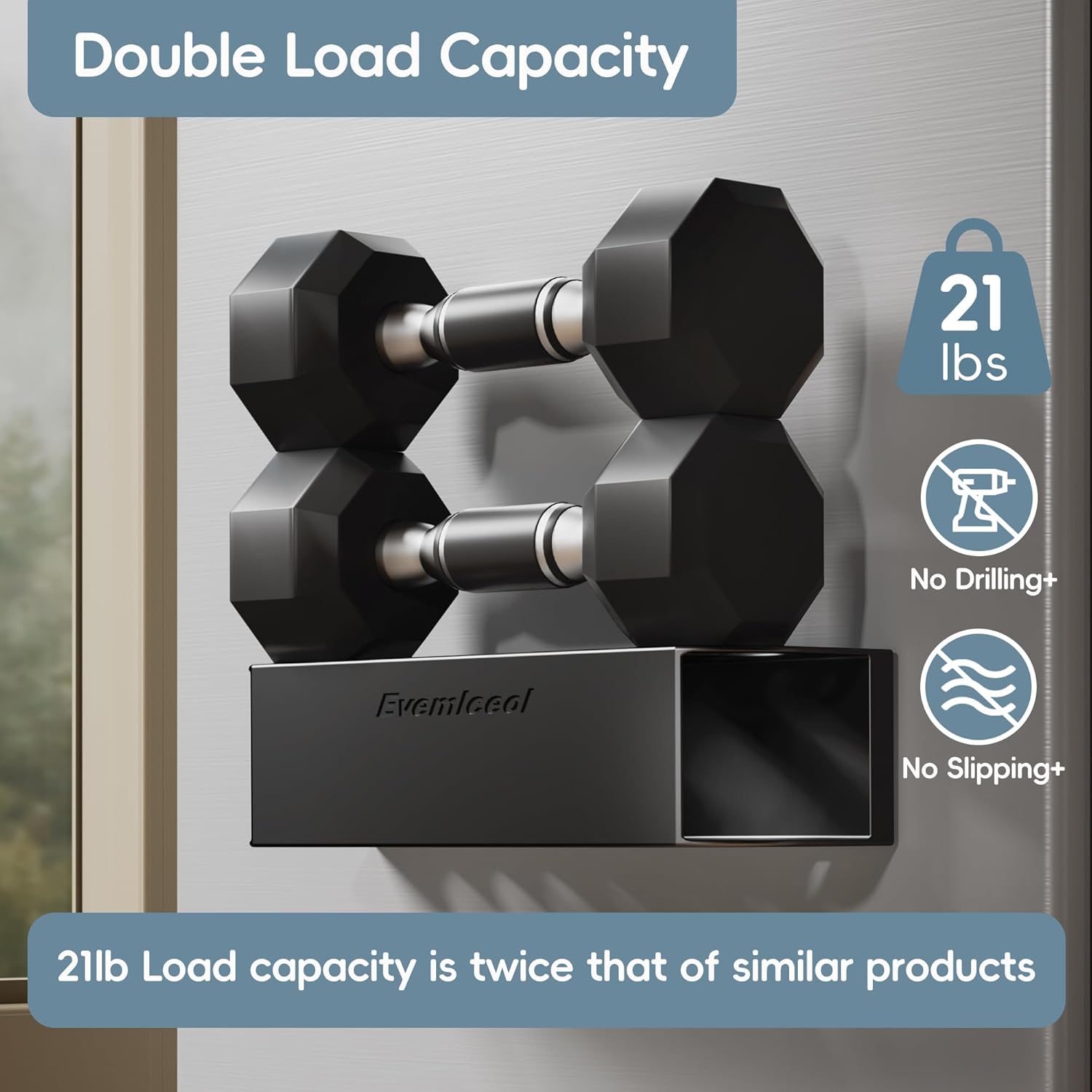 Magnetic Cup Holder for Fridge for 20/30/40 oz Stanley Tumblers Water Bottle Holders & Lid Hook Organizers 2 Pack with Straw Accessories Storage (6 Cups, 10 Hooks) - Image 3