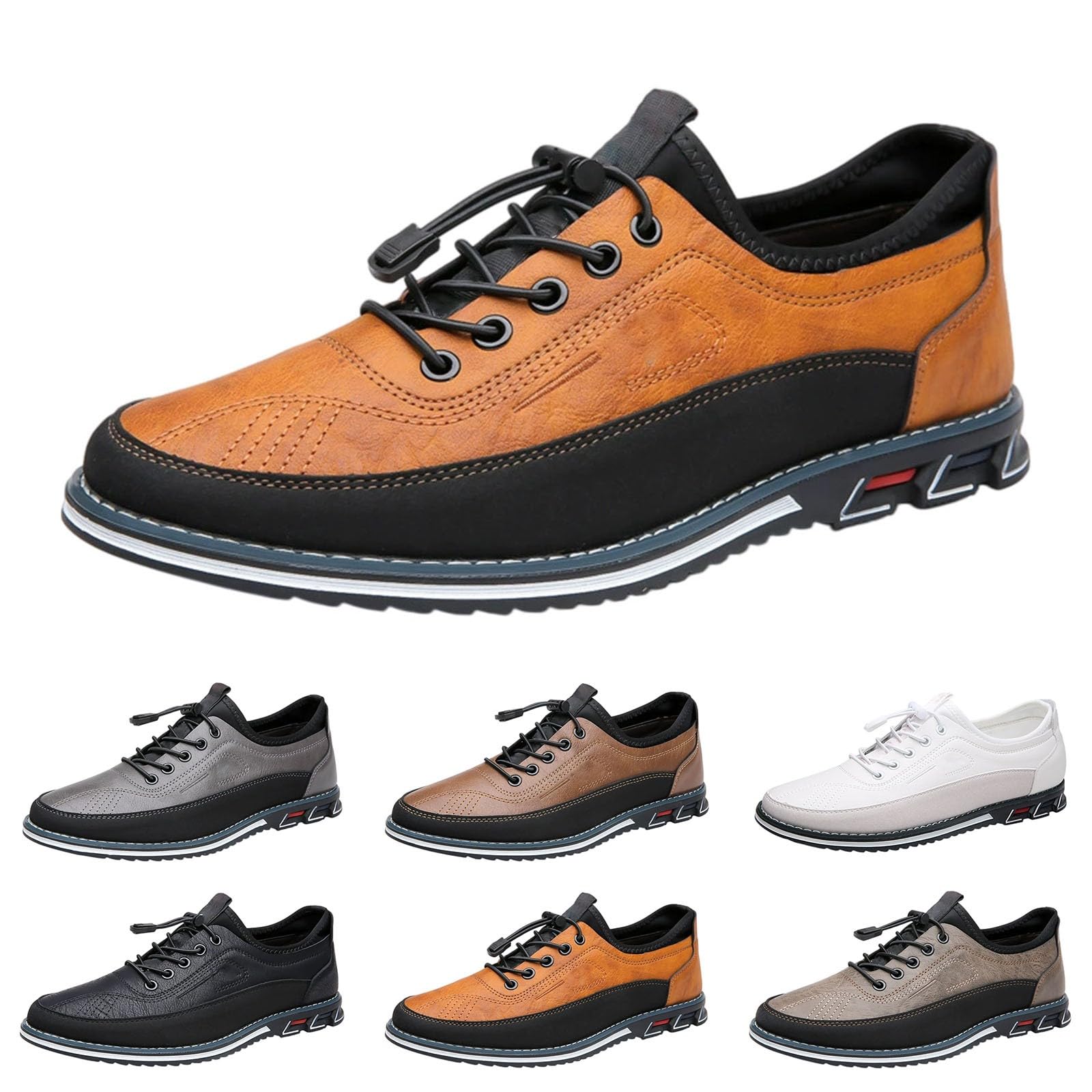 Chaussures de travail légères et imperméables en cuir souple - 7