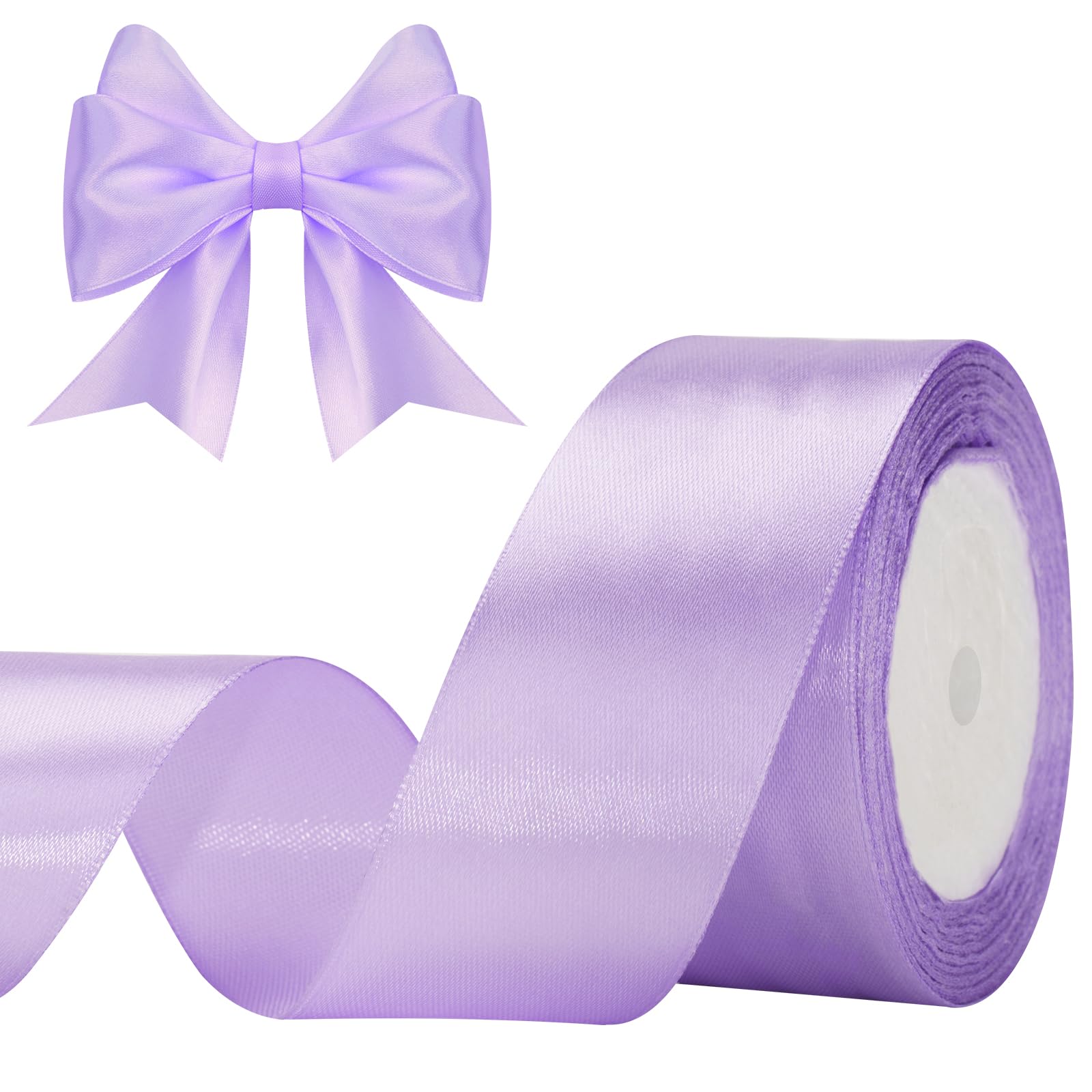 G2PLUS Baby Pink Satin Ribbons 10mm: Thick Fabric Gift Wrap Ribbons for Crafting, Party Decoration, 22m — view 90