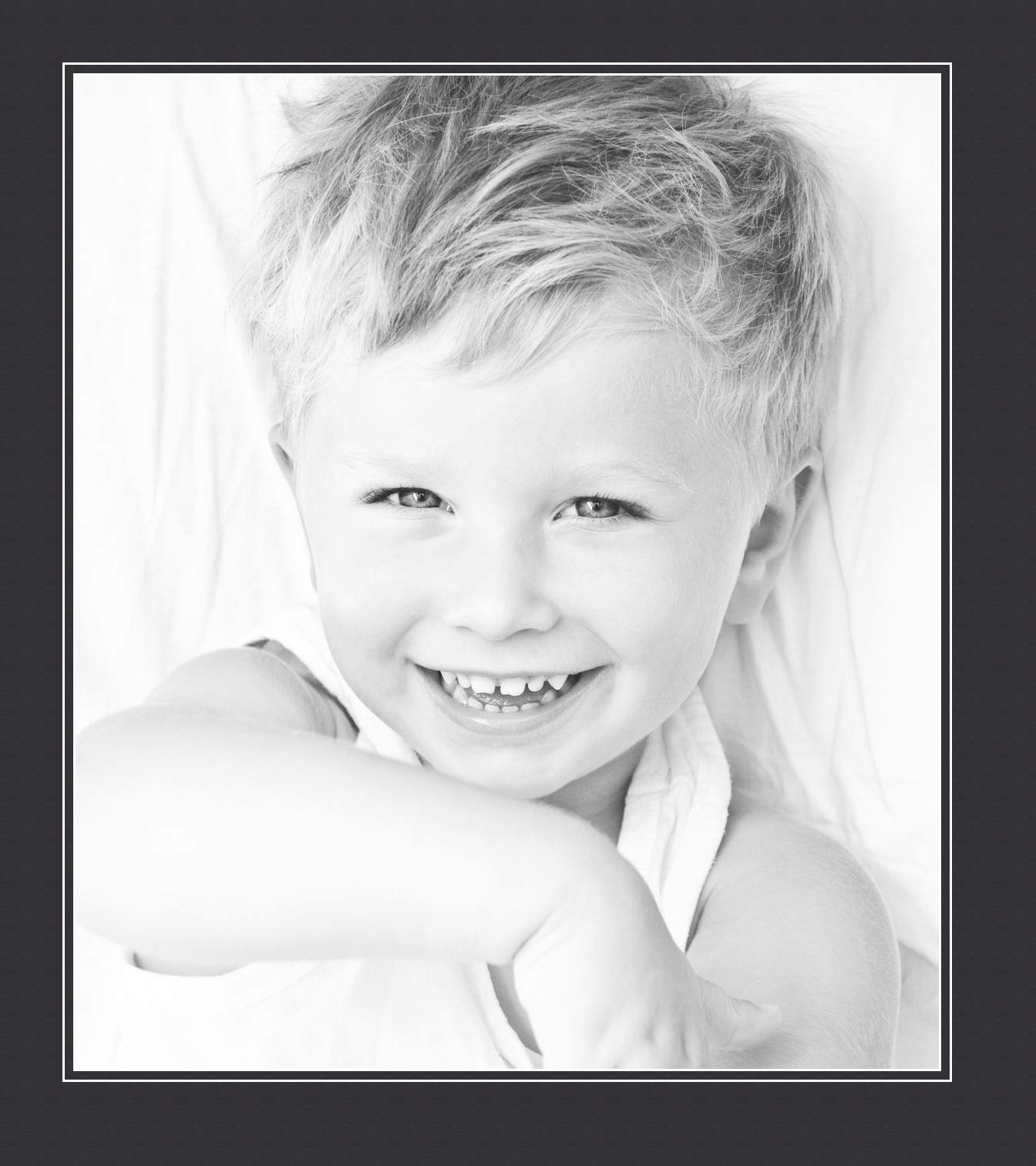 20x23 Smooth Black / Black Custom Mat for Picture Frame with 16x19 opening size (Mat Only, Frame NOT Included)