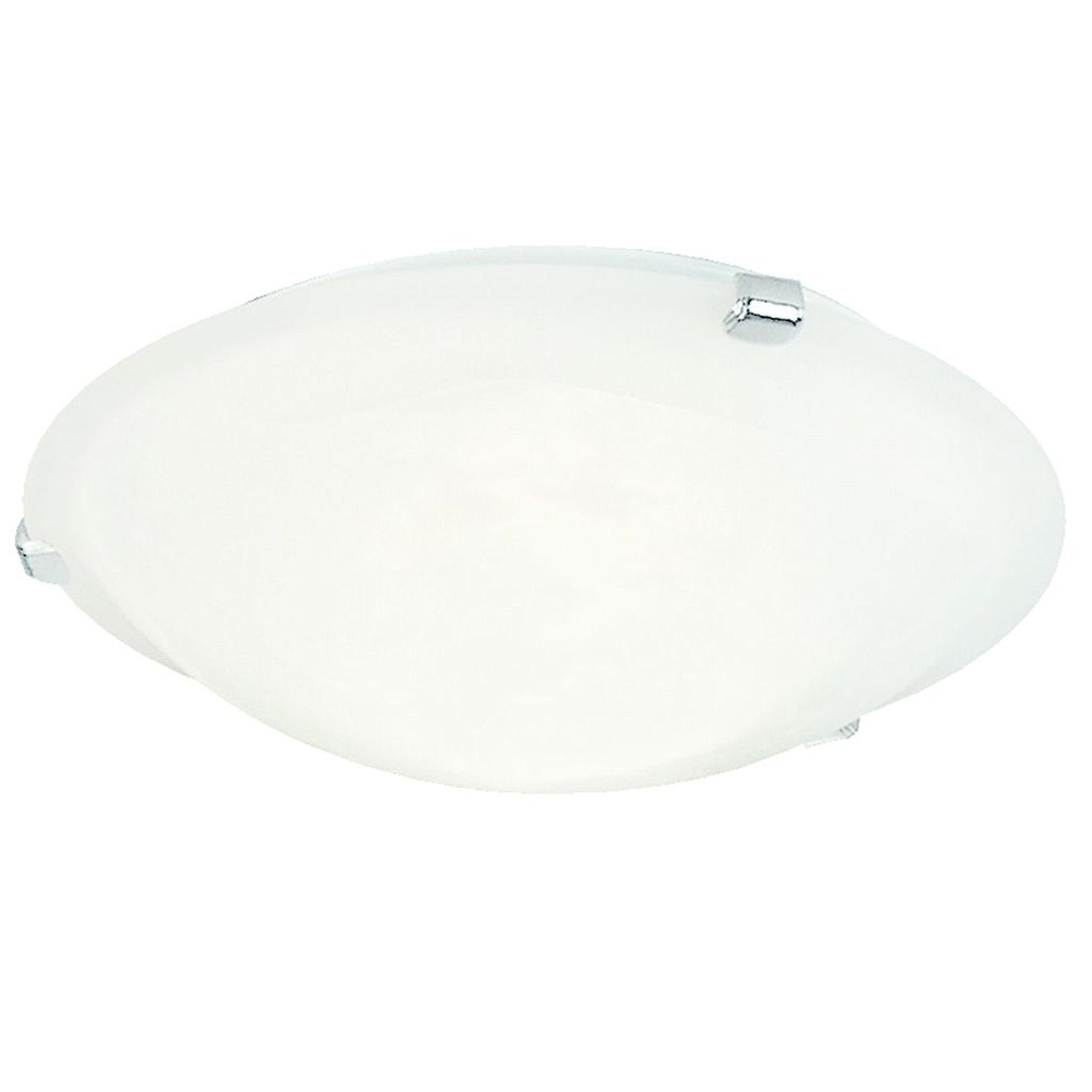 Nordlux White Petri Indoor Ceiling Light Glass E27 Diffused - Hallway, Kitchen, Garage Mains Powered, Ip20