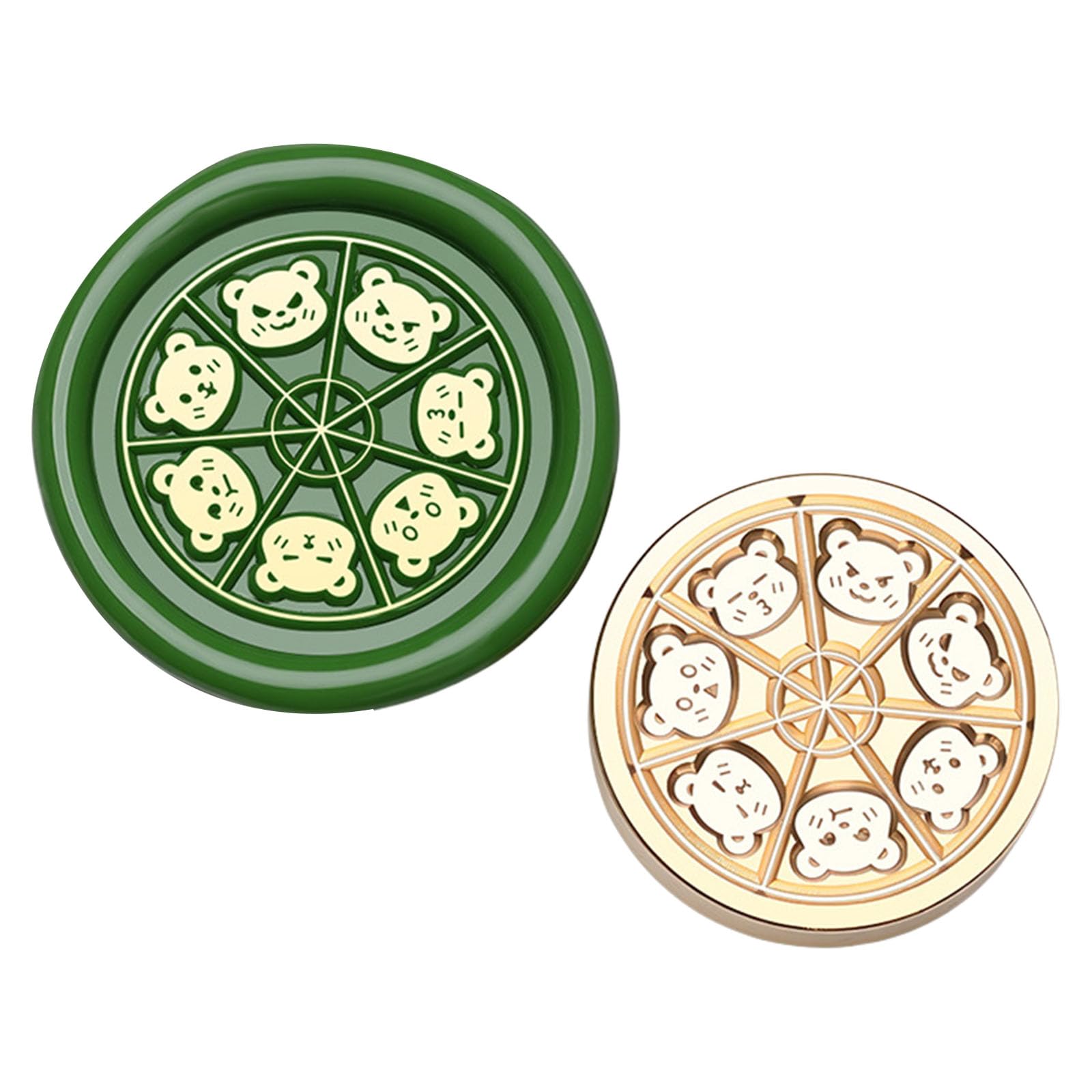 Yhplxyuus Seal Stamp Head Small Bear Seal Stamp Replacement for Envelope Card Wedding Invitations Scrapbooking Waxes
