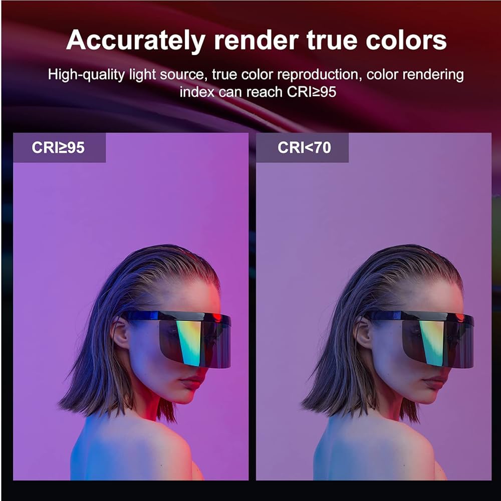 Amazon | RGBオンカメラビデオライト、プロフェッショナルLED