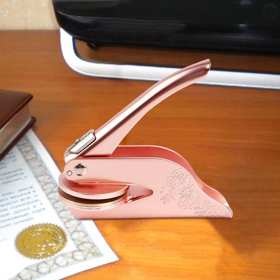 アンティーク　エンボッサー　公印　メタル　スタンプ　シール　プレス　アメリカ Amazon.co.jp: ペーパーエンボッサー、ペーパーエンボッサー