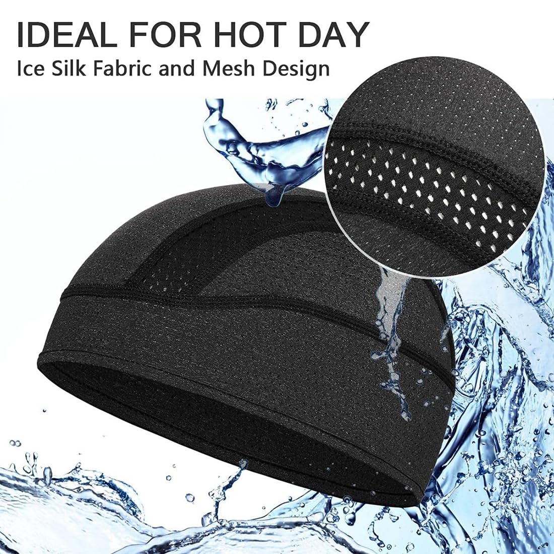 Gorro Bajo Casco Ciclismo Hombre Bandana Gorro de Ciclismo con Calavera Protección UV Sotocasco Bici Verano Gorro para Casco de Bicicleta para Mujeres Hombres Actividades al Aire Libre