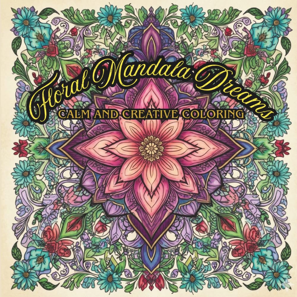 Floral Mandala Dreams: Calm and Creative Coloring: Find Peace and Creativity in Every Page