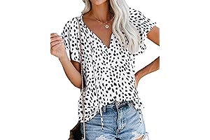 Dalmatian Print Boho Summer Top