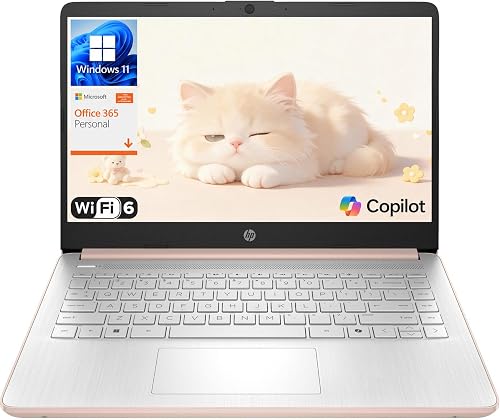 HP 14" 2026 Laptop, Intel Processor, Copilot AI, Office 365, 128GB Storage