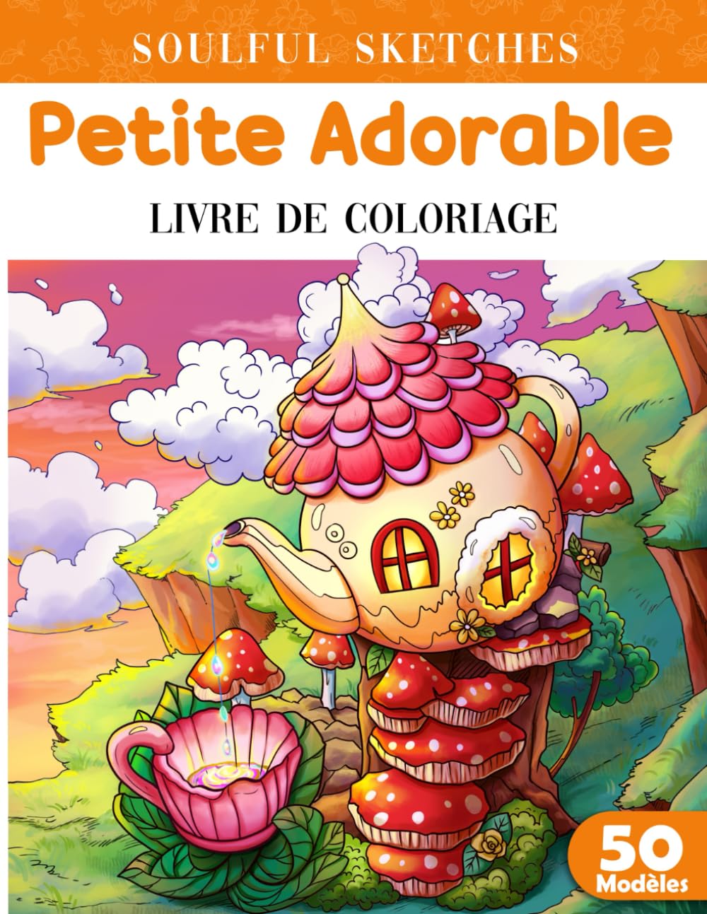 Petite Adorable: Livre De Coloriage Avec De Jolies Illustrations De Pleine Conscience Pour Adultes Visant À Réduire L'anxiété, Avec Des Fleurs, Des Animaux, Des Motifs Et Bien Plus Encore