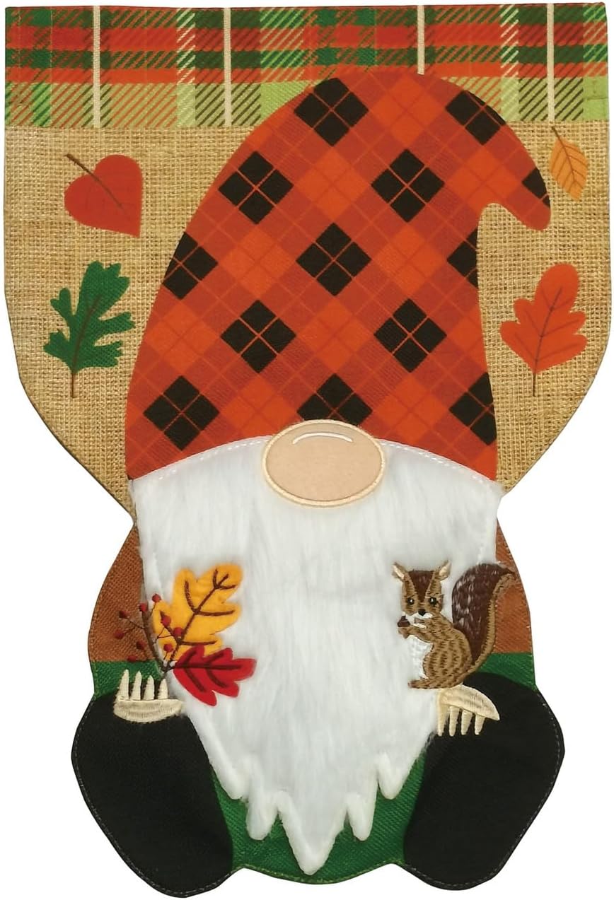Back to School Fall Burlap House Flag 28" x 40" Briarwood Lane