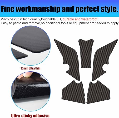 Miniatura 2 de Compatible con Ya-ma-ha Tenere 700 XT/XTZ 700 XT 700 XTZ700 2019 2020 Adhesivos laterales antideslizantes para tanque de combustible Adhesivos