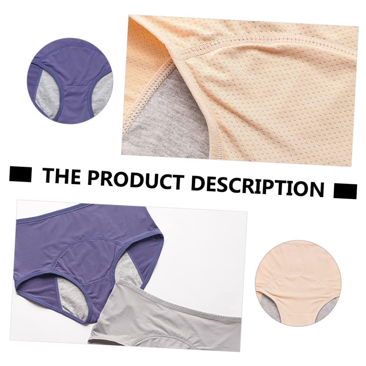 COLLBATH Ropa Interior Menstrual A Prueba De Fugas Bragas Menstruales para Mujeres Bragas Sin Costuras para Mujeres