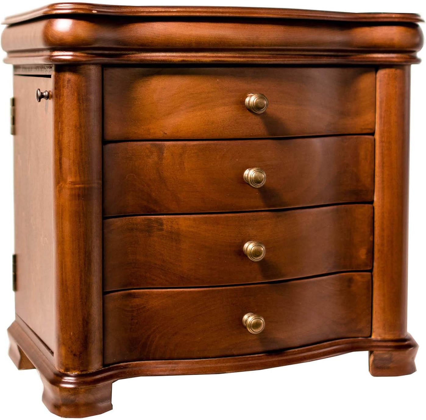Hives and Honey Austin Walnut Jewelry Chest Jewelry Box