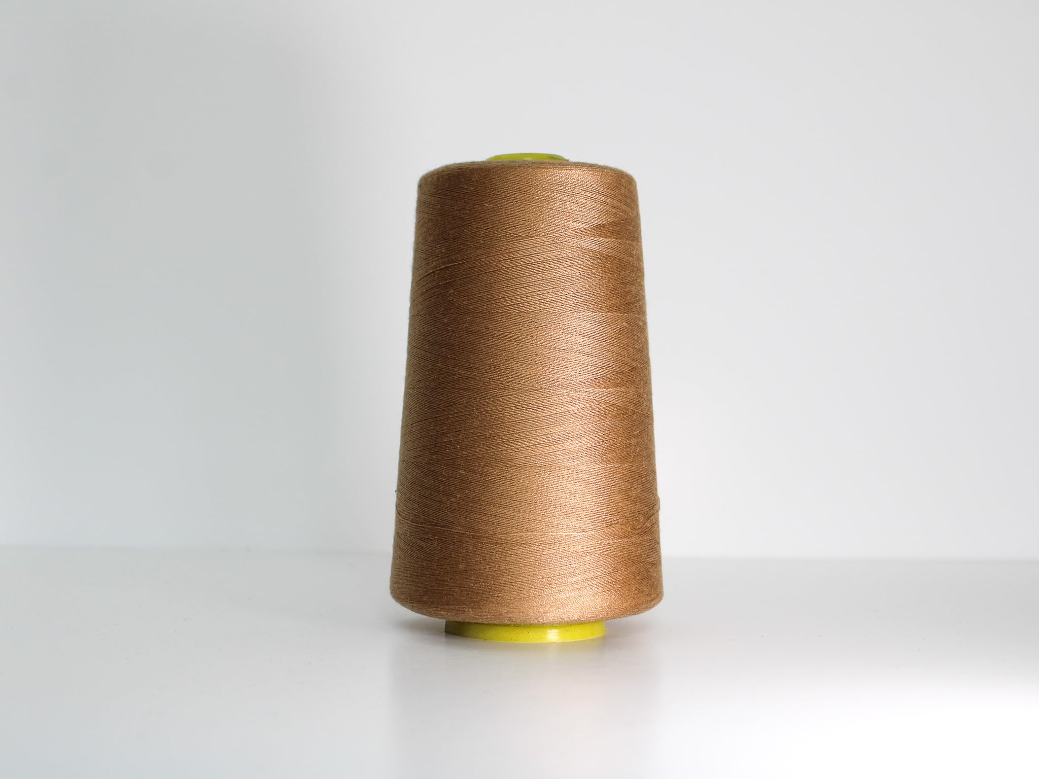 Marent Overlocking Sewing Machine Polyester Thread x Four 5000 Yards Cones White Black Natural Navy Red (Light Brown)