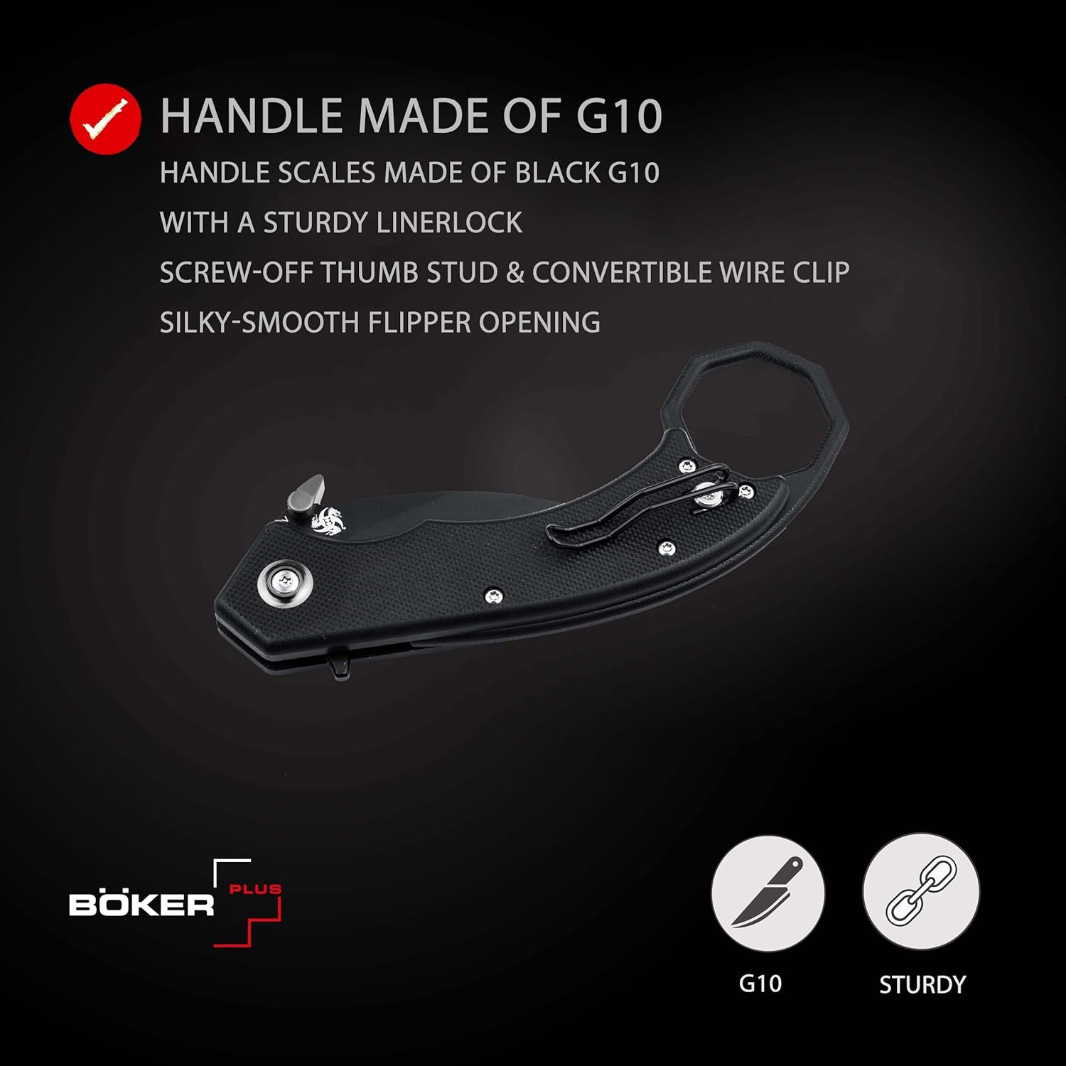 BÖKER PLUS HEL Karambit -01BO515
