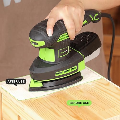 Miniatura 9 de GALAX PRO Lijadora eléctrica multifunción, motor potente de 2.0A, lijadora de 12000OPM con sistema de recolección de polvo, tiene base reemplazable