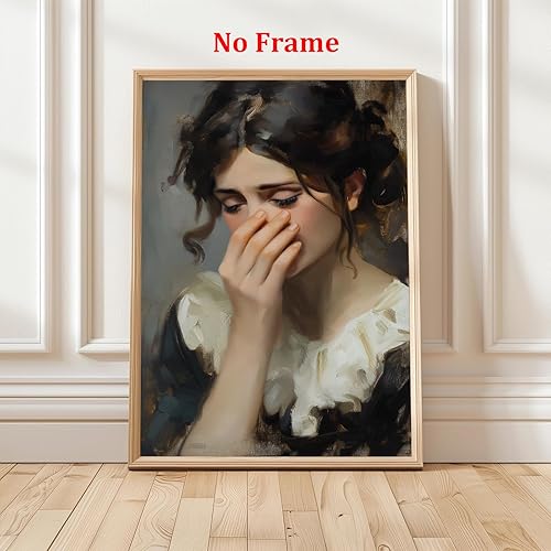 Miniatura 2 de Arte de pared con nariz para niña, póster divertido para el baño, fotos vintage para mujer, pintura clásica, arte retro para niña, divertidos