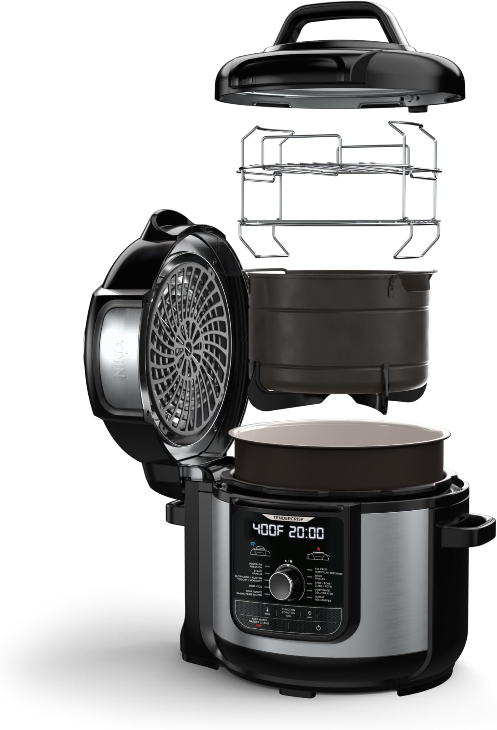 Ninja Foodi TenderCrisp Pressure Cooker, Black OP300 Home & Kitchen