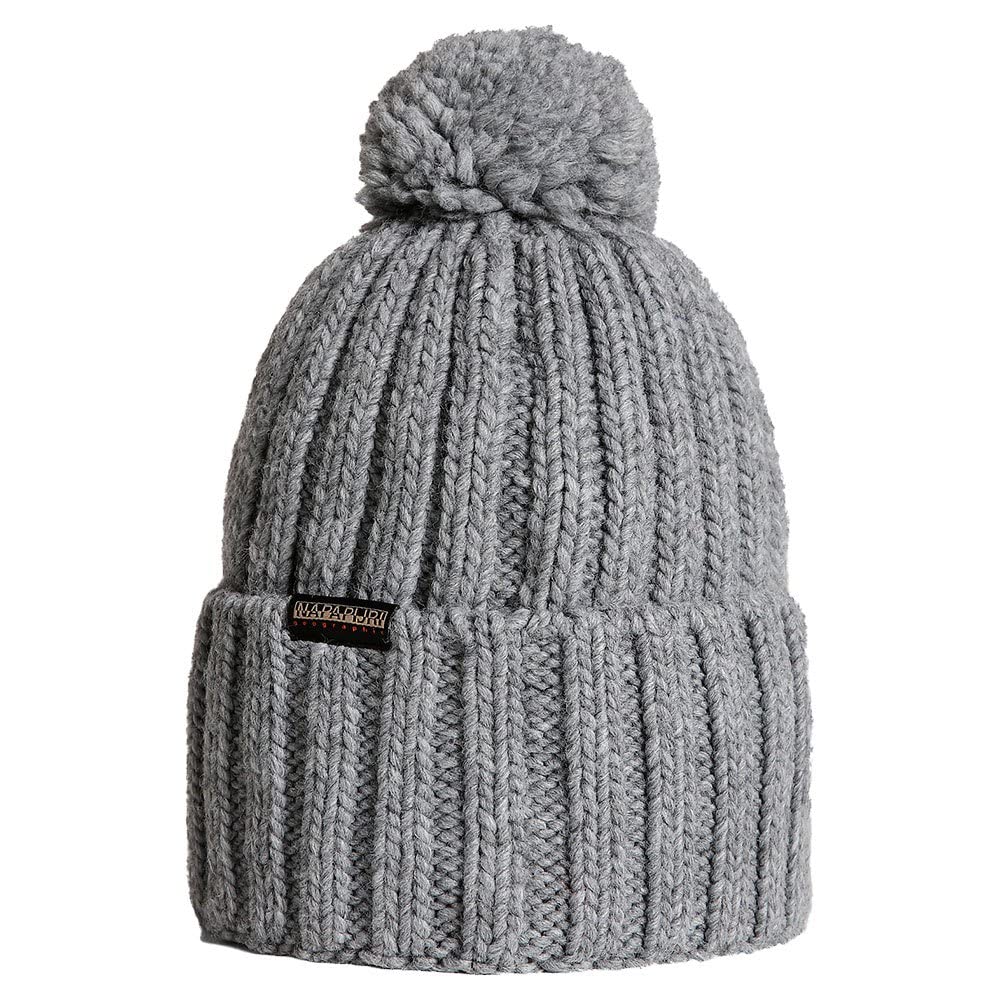 Napapijri Semiury 5 Beanie - Melange Gris Medio, Talla única, Talla única
