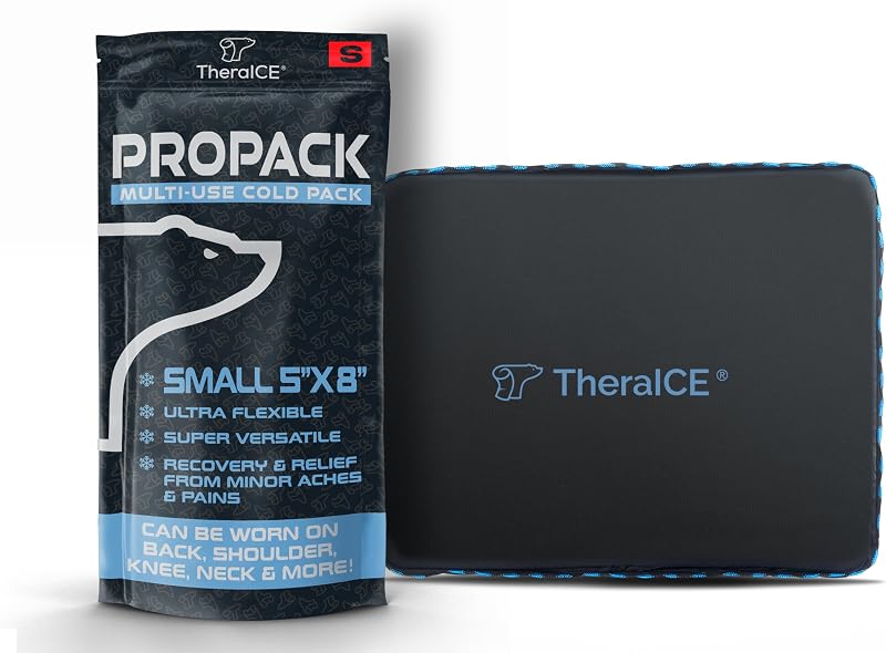 TheraICE PROpack Ice Pack for Injuries, Reusable Multipurpose Cold Gel 5x8 | Small 5x8 Multipurpose Cold Icepack For Aches & Pains - Great for Muscular Back Pain, Shoulder, Hip Knee