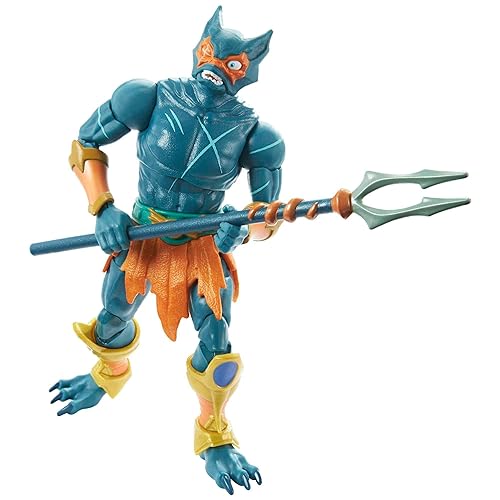 ​Masters of The Universe Masterverse Collection, Mer-Man, 7-in Motu Battle Figures for Storytelling Play and Display, Gift for Kids Age 6 and Older and Adult Collectors