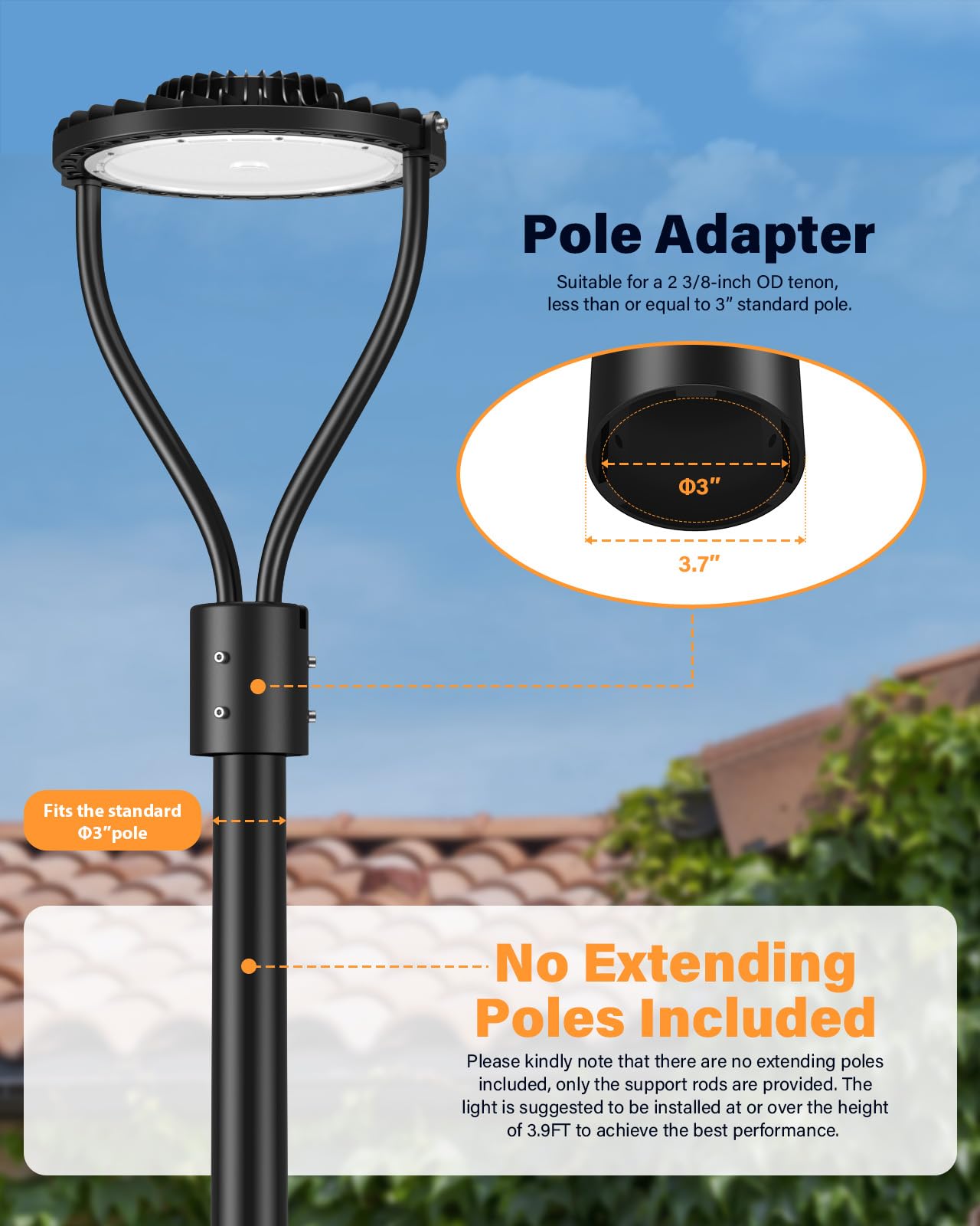 Post. Top Led Outdoor Lighting Pole Top LED Outdoor Lighting TANLITE Dusk To Dawn