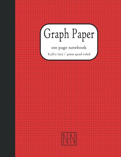 Graph Paper Notebook: 100 pages, 8.5X11 Grid Paper Notebook (Quad Ruled 4x4mm)