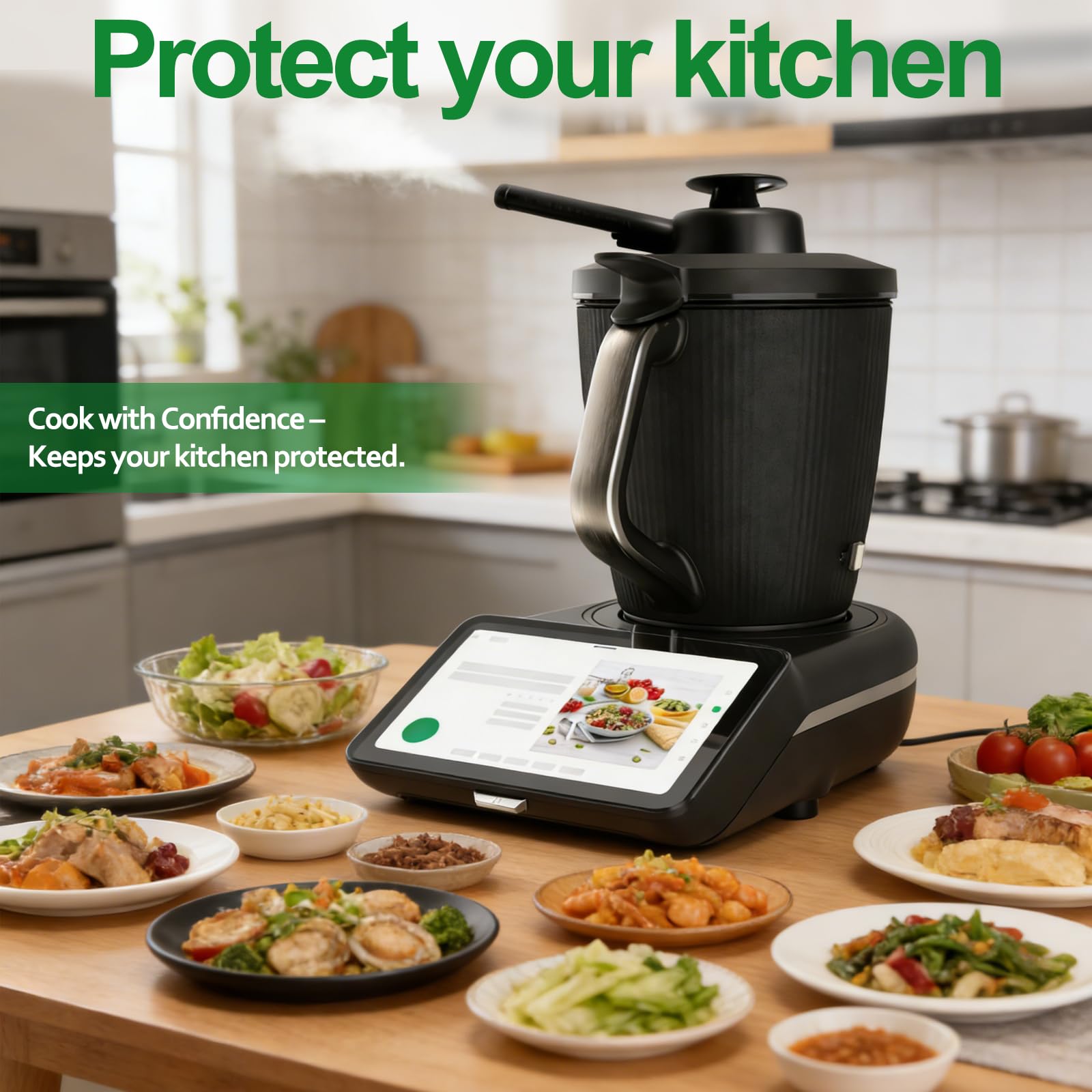 Convertitore di vapore per Bimby TM7 – Testa di vapore con protezione troppopieno, Vorwerk Bimby TM7 Accessori per la protezione dei mobili e protezione della cappa aspirante