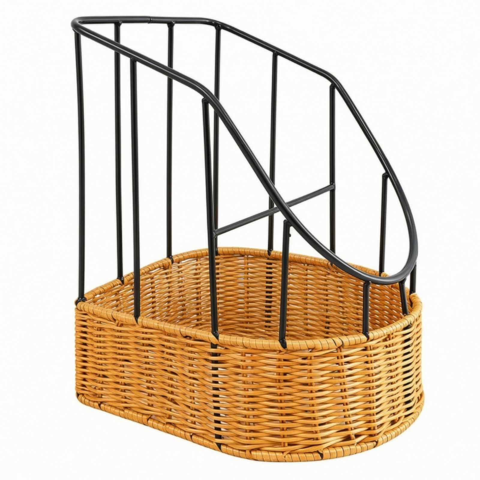Cestino per Tige in Metallo e Ventilato Cestino Pane con Struttura Aperta Facile da Pulire Tavola per, Buffet, Stile D