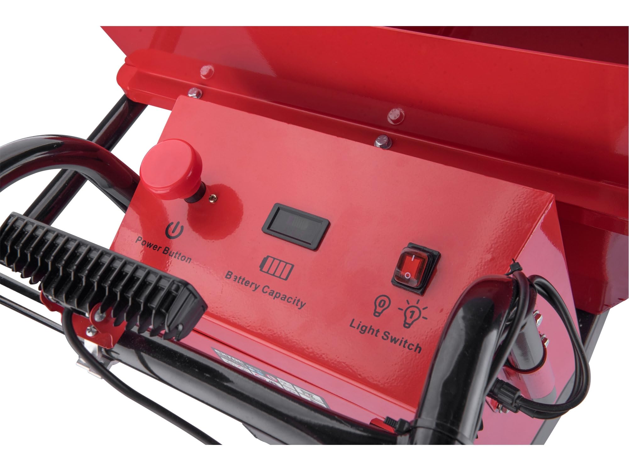 Brouette électrique avec batterie | Dumper avec cavité de 200 l | Charge maximale 400 kg | 54 V Li-Ion avec 15 Ah