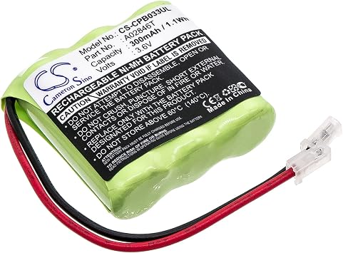 3.6V High-Performance Replacement Battery for Universal 2/3AAA x 3 with 2/3AAA x 3/300mAh