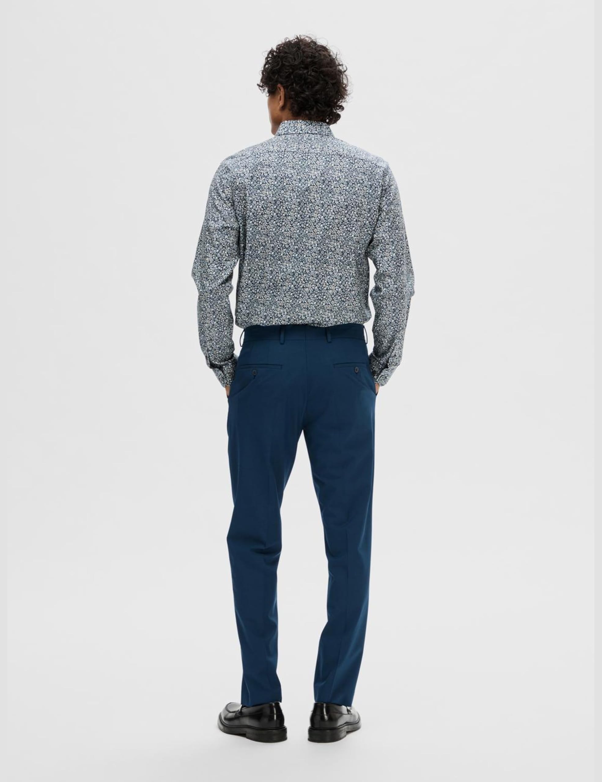 SELECTED HOMME Slhslim-Liam TRS Flex Noos - Pantalones de Traje Hombre