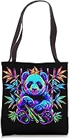 Vista 1 de Streetwear synthwave 80s 90s retro cute boys panda bamboo Tote Bag