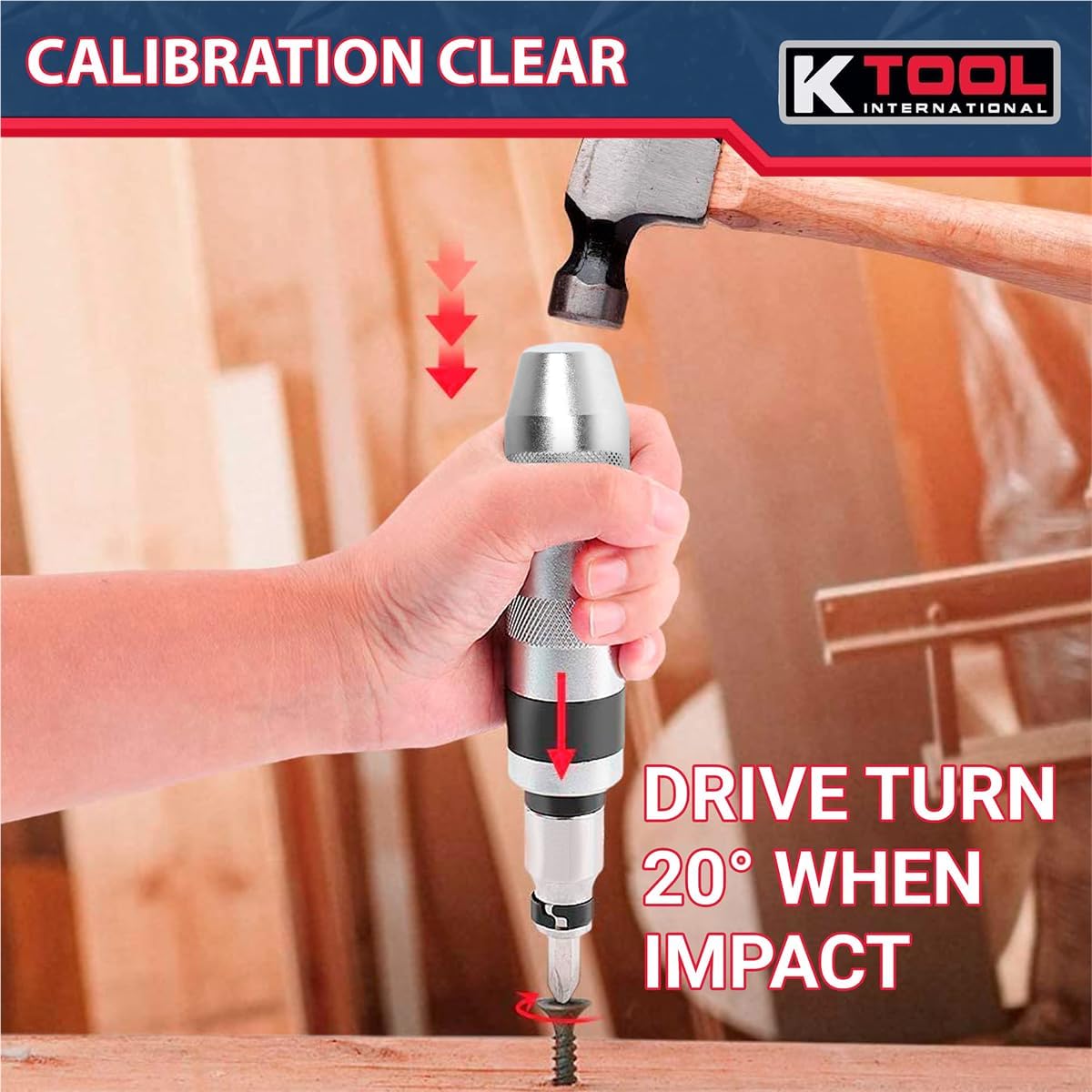 K Tool International 71701 1/2 Inch Drive Hardened Alloy Steel Impact Driver Set, 12 Piece Set Includes Screw Extractors, Ideal Kit to Loosen Rusted Nuts and Screws