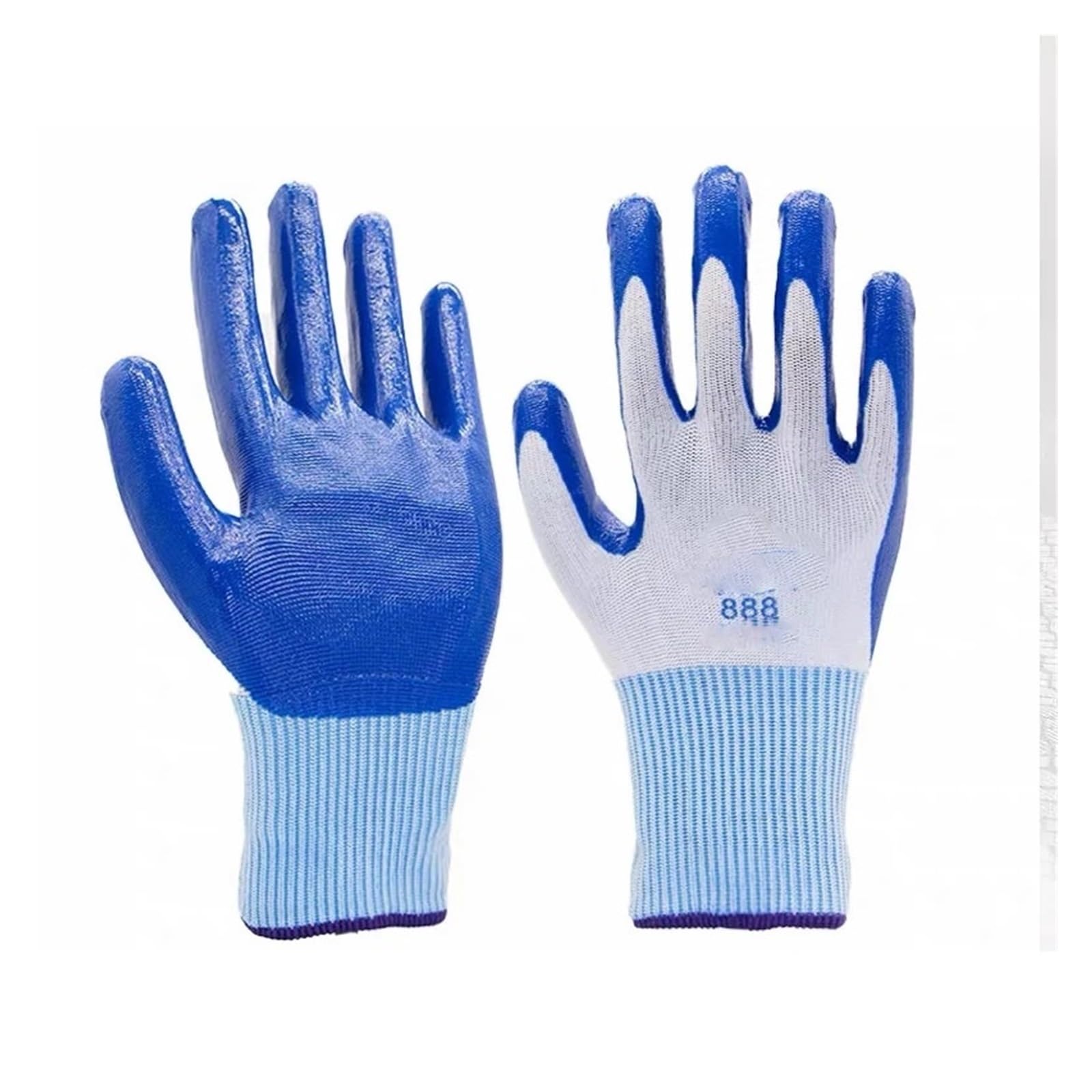 Générique 12pcs Gants de Travail en Nitrile, Respirants résistants | Gants de travail polyvalents pour désherbage, jardin, bricolage, construction et extérieur