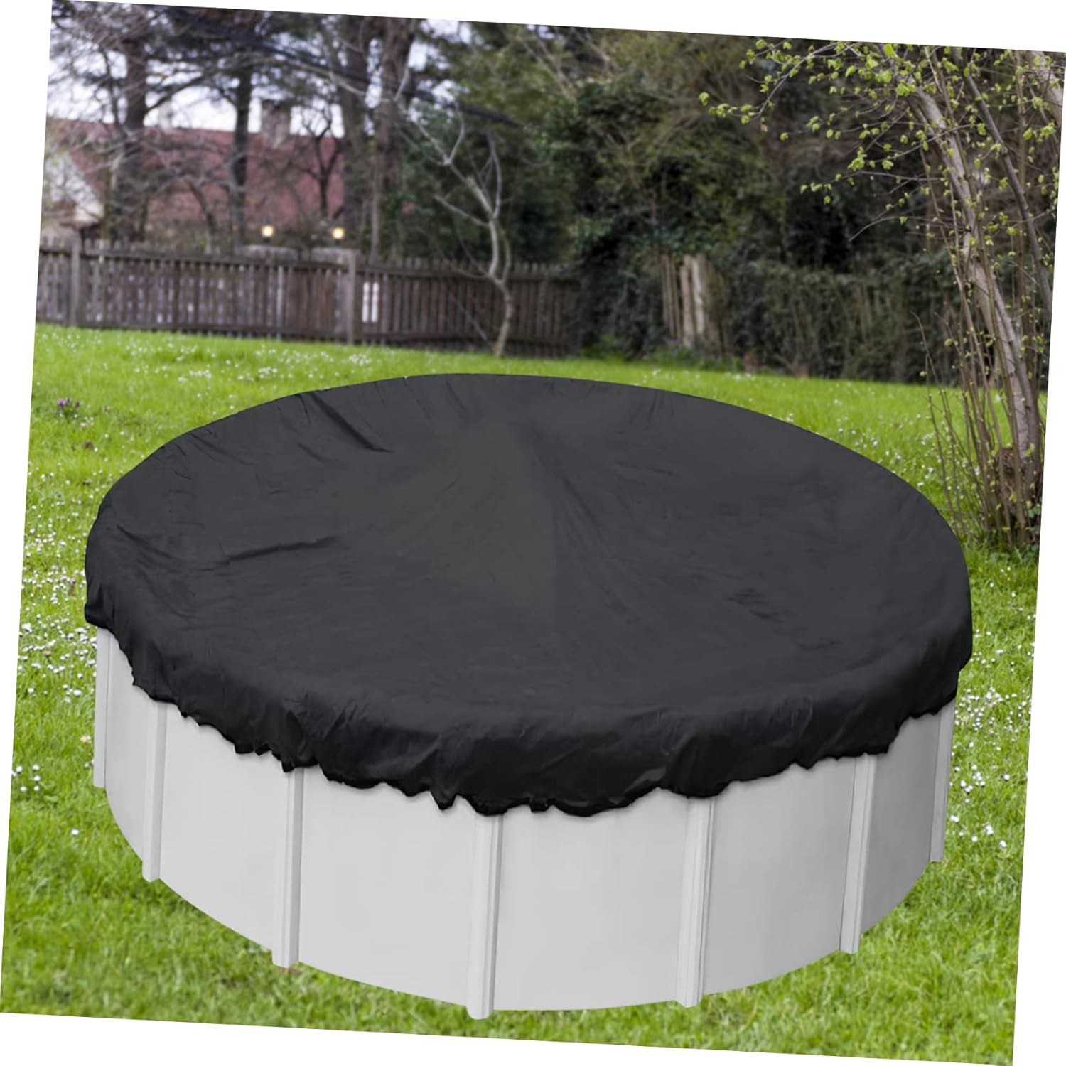 Trampoline Protective Cover Round Cover for Inflatable Pools Trampolines Uv Oxford Cloth Reduces Water Evaporation