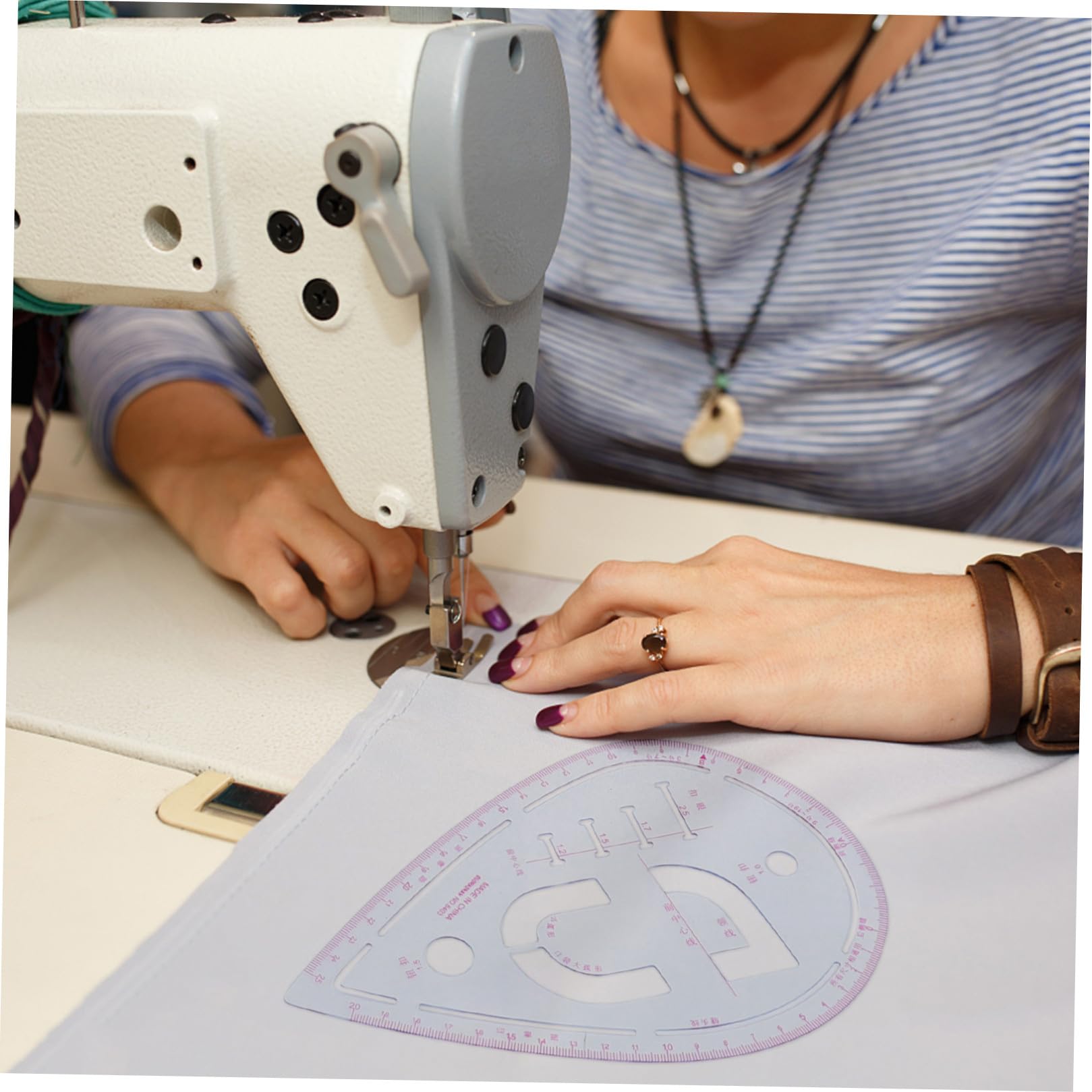 Regla de Costura Multifuncional 6 Piezas para Corte y Patchwork de Ropa, Regla Curva Flexible y Resistente para Pruebas y Confección, Herramienta de Precisión para DIY y Diseño