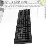 Klawiatura Mechaniczna RGB, Układ 108 Klawiszy, Przełącznik Liniowy, 3 Tryby Połączenia, Bezprzewodowa Klawiatura do Gier RGB z Kolorowym Przełącznikiem, Efekty świetlne