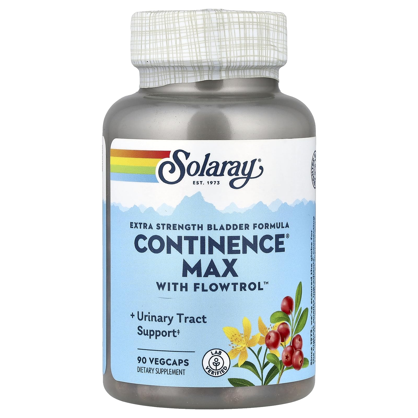 SOLARAY Continence Max w/Flowtrol, Veg Cap (Carton) | 90ct