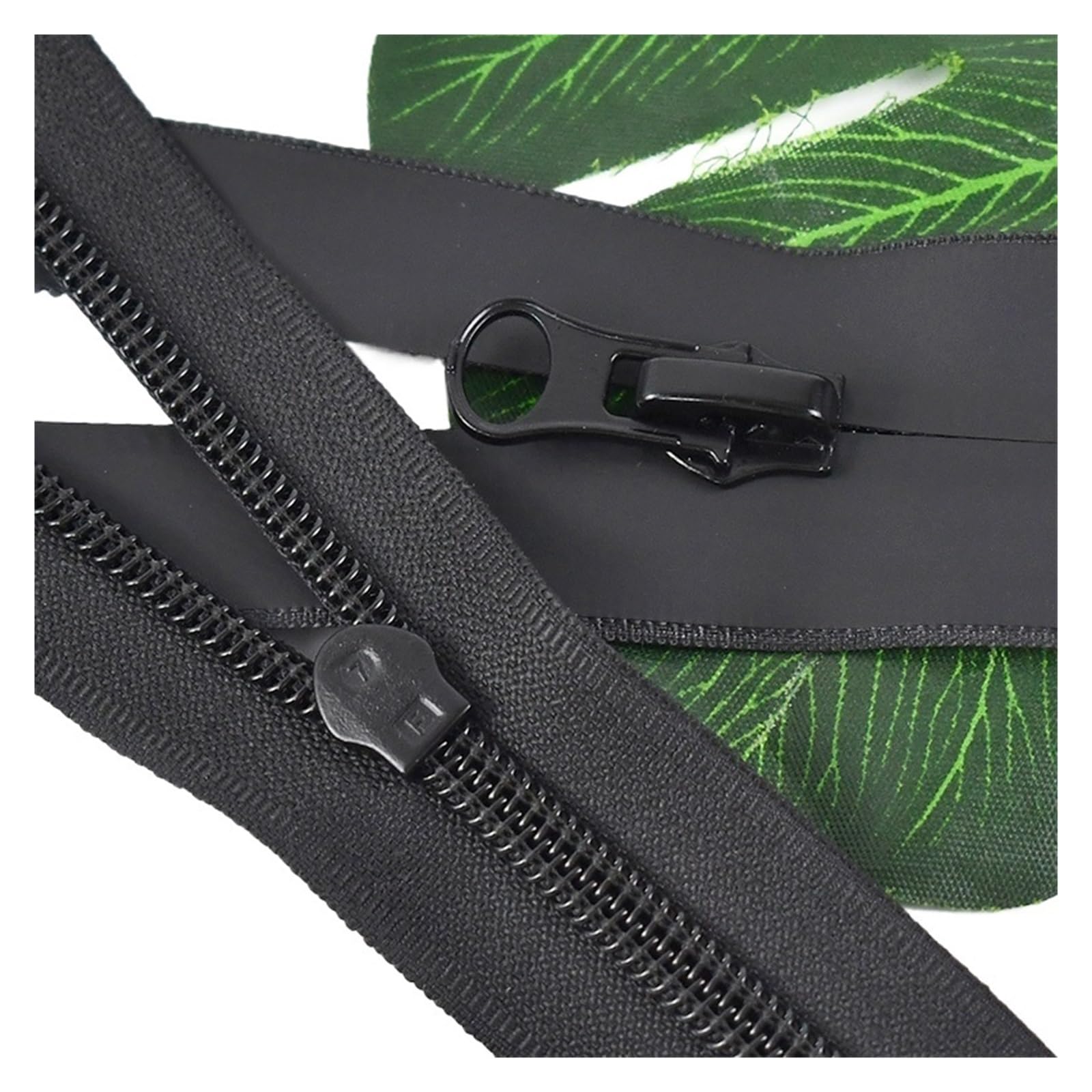 Metalowy zamek do kurtki, Niewidoczne zamki nylonowe, czarne, 28–40 mm, opakowanie 2 szt. 5 10 szt(Black-40mm,10M+10Pcs)