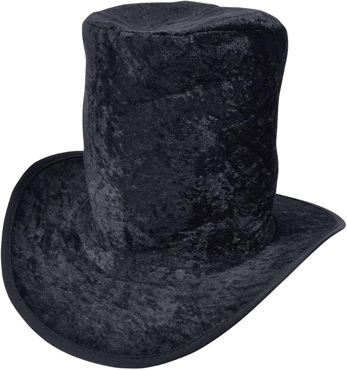 Fancy Dress Hats / Budget Tall Top Hat, Gravedigger, Stovepipe