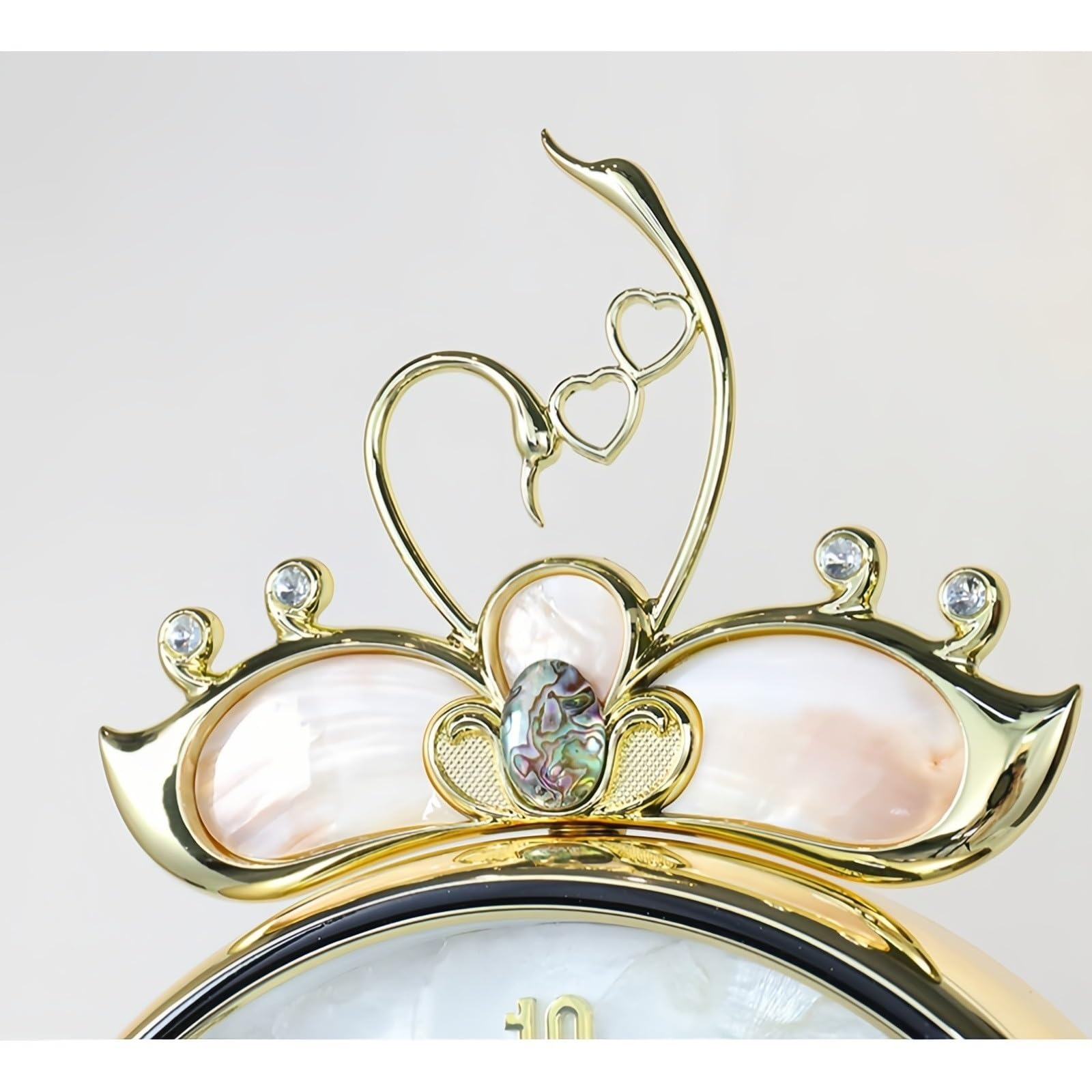 Reloj de pie Reloj de pie metal con base mármol silenciosa cuarzo