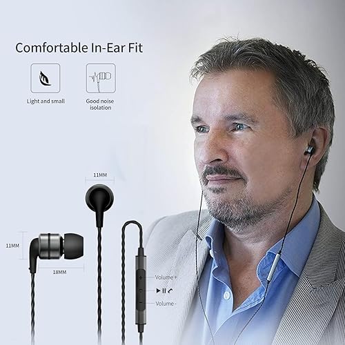 Miniatura 8 de SoundMAGIC E80C Auriculares con cable con micrófono HiFi Stereo Auriculares Aislamiento de ruido en el oído Auriculares Ajuste Cómodo Super Bass