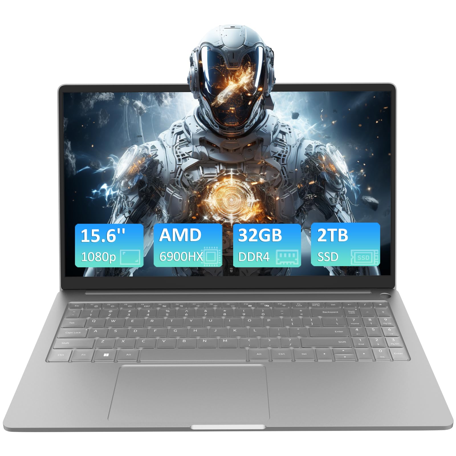 Amazon.com: Pryloxen Ryzen 9 6900HX Laptop, 32GB DDR5 RAM, 2TB SSD