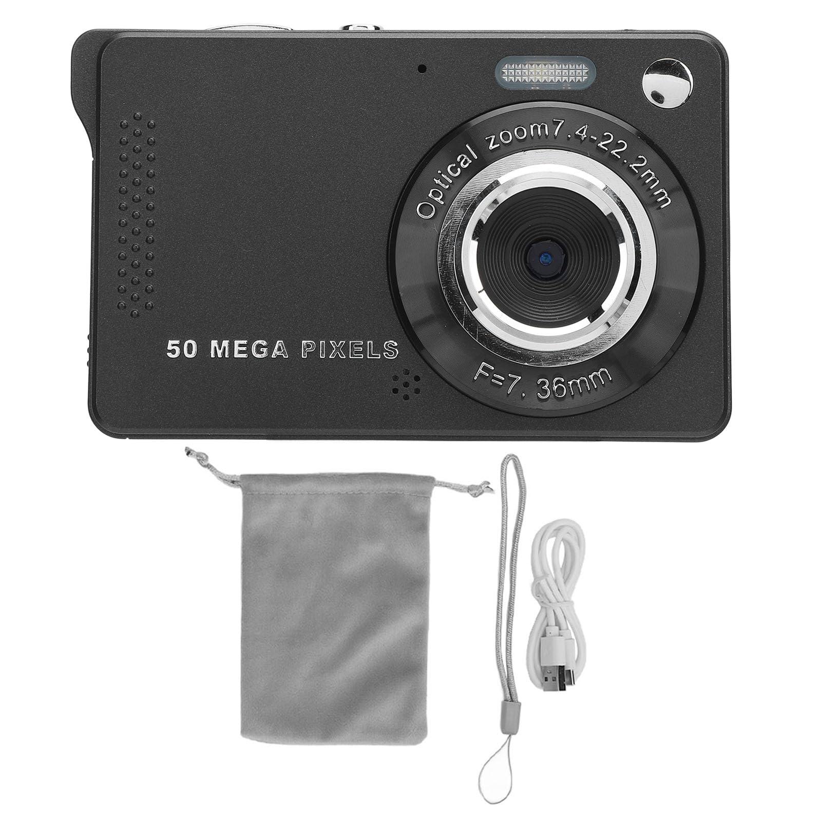 Digital Camera with 2.8 Inch IPS Color Screen, 1080P Rechargeable Digital Camera, 50MP 16x Zoom Portable Camera with Fill Light and Built in Microphone for Travel and (No Memory Card)-picture-43