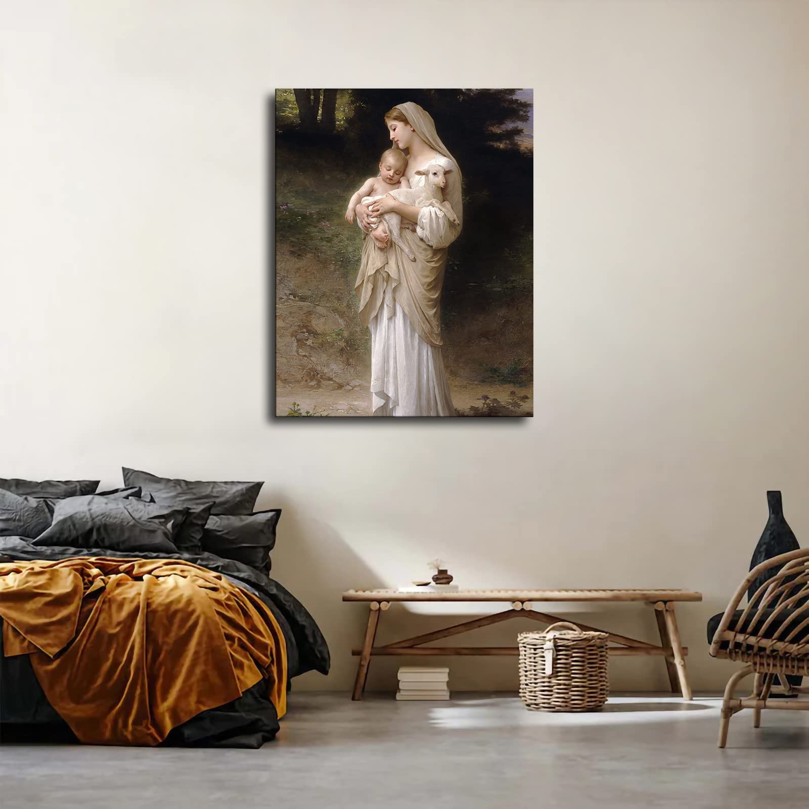 Amazon.com: Innocence Virgin Mary Baby Jesus and Lamb Poster